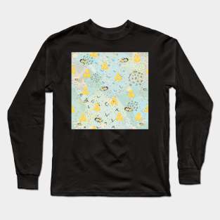 Honey Pattern Long Sleeve T-Shirt